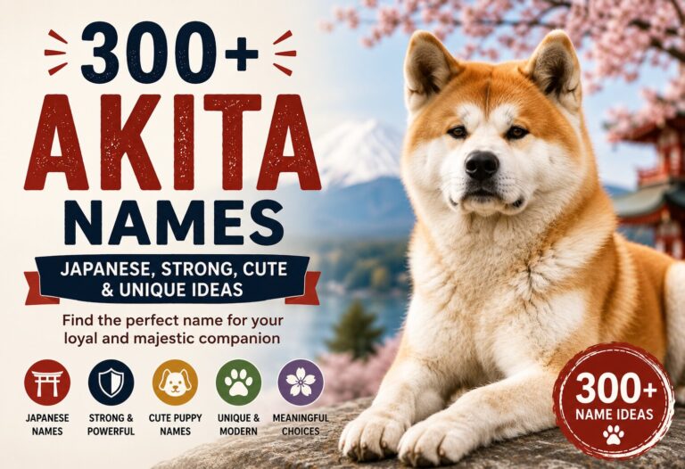 300+ Best Akita Dog Names: Unique, & Cute Dog Name Ideas