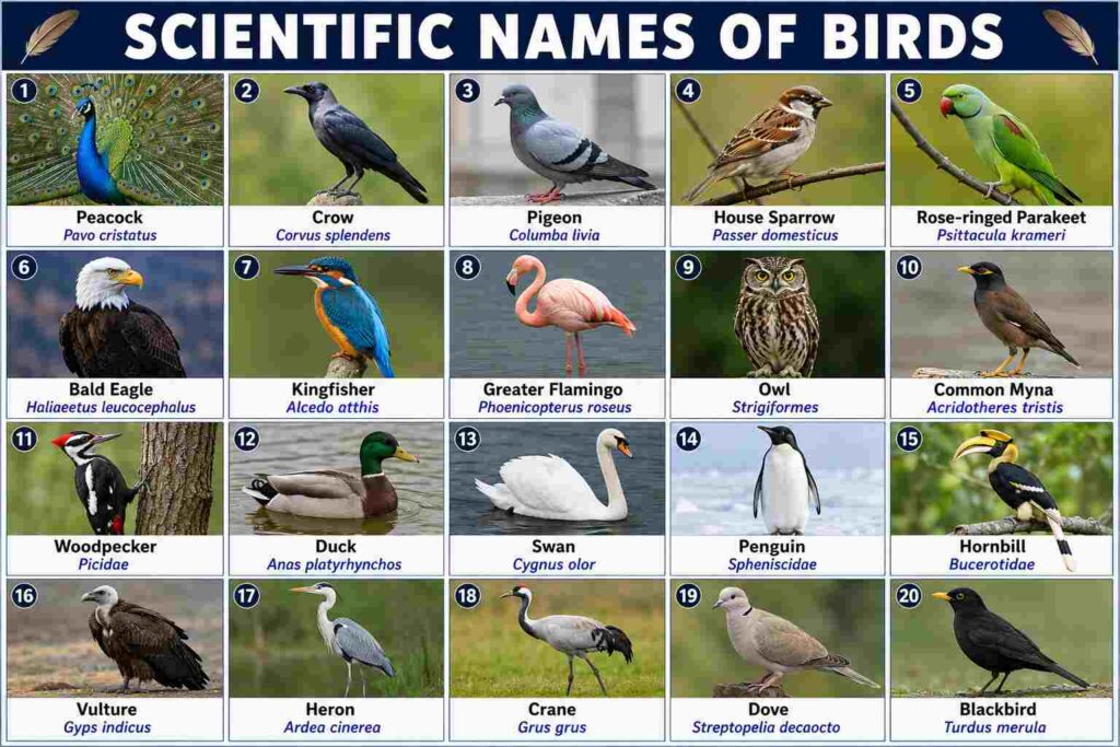 Scientific Names of Birds